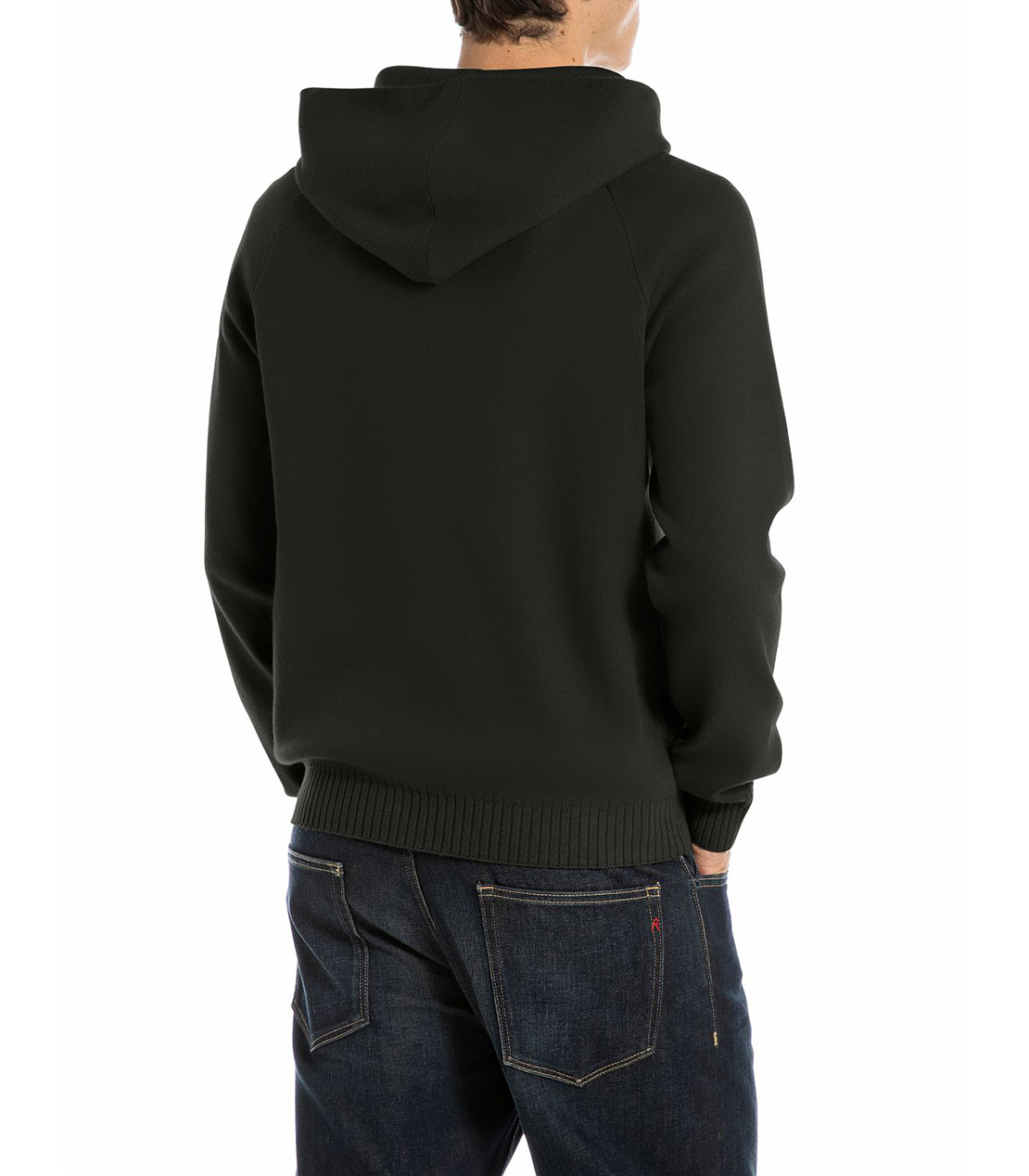 リサイクルファイバーニットフーディー 詳細画像 ブラック 2